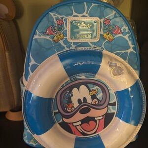 Loungefly Blue and White Disney Backpack